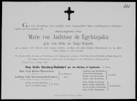 Marie von Andrássy de Egyházpaka